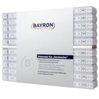 BAYRON Holz-Meterstab-Set für Handwerker, 10 x ADGA 250 plus 2m Weiß Metallgelenk, 90°-Rastung und Winkelfunktion, MADE IN GERMANY