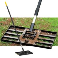 Rasen-Nivellierwerkzeug mit Stahlgriff für den Rasen, ideal für Hof, Garten und Golfplatz