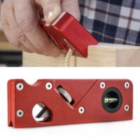 Boaby Industrieller Multifunktionshobel für Holzarbeiter, 45-Grad Fasenholzung, 1/8", 3/16" und 1/4" Radius Konturen Kantenhobel, manuelle Fasenhobelmaschine mit 2 Wasserwaagen