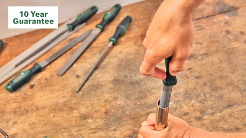Bosch Metall-Halbrundfeile 200 mm / 8" für effiziente Metallbearbeitung, hochwertiger harter Kohlenstoffstahl, ergonomischer Griff und optimale Kontrolle