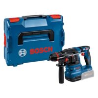 Bosch Professional 18V System Akku-Bohrhammer GBH 18V-22 X inkl. L-BOXX 136 - Vibrantes Blau Bohrhammer mit Bosch Logo auf weißem Hintergrund