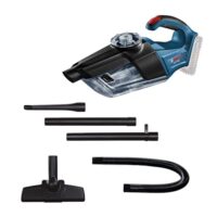 Bosch Professional 18V System Akku Handstaubsauger Gas 18V-1 mit Absaugrohr, Fugendüse und Teppichdüse - ohne Akku/Ladegerät