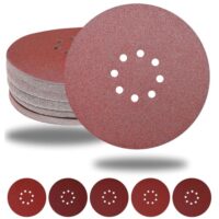 Set mit 50 Schleiftellern und verschiedenen Körnungen für Trockenbauschleifer, ideal für professionelle Ergebnisse