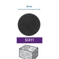 Dremel SC411 EZ SpeedClic Schleifscheiben - Zubehörsatz für Multifunktionswerkzeug mit 6 Schleifscheiben Körnung 60, 30mm, zum Flächen & Kantenschleifen von Holz, Kunststoffe, Metallrohren usw.
