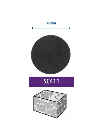 Dremel SC411 EZ SpeedClic Schleifscheiben - Zubehörsatz für Multifunktionswerkzeug mit 6 Schleifscheiben Körnung 60, 30mm, zum Flächen & Kantenschleifen von Holz, Kunststoffe, Metallrohren usw.