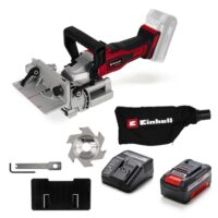 Einhell Akku-Flachdübelfraße TE-BJ 18 Li Power X-Change, 18 V, Li-Ion, stufenlose Winkel-/Höheneinstellung, 6-stufige Tiefenverstellung, inkl. 4,0 Ah Akku und Ladegerät