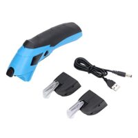 Elektrische Schere mit 2 Klingen, kabellose, wiederaufladbare USB-Schneidschere zum Schneiden von Stoff und Kunststoff