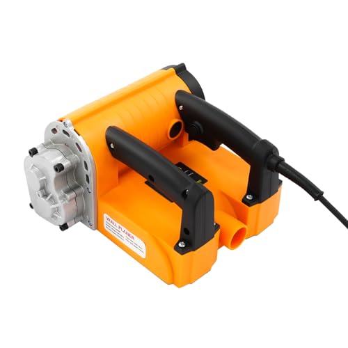 Elektroschaber Wandhobelmaschine für Wände und Decken, Robuste Verarbeitung mit Wolframstahl und Kunststoff, Einstellbare Hobeltiefe von 1 bis 4 mm, für Spachtelmasse und Farbe