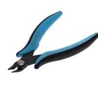 Miniatur Elektronik-Seitenschneider für 1,3 mm Kupferdraht, Stahl, Schwarz/Blau - Hochwertiges Werkzeug mit spitzem Kopf und ergonomischem Griff