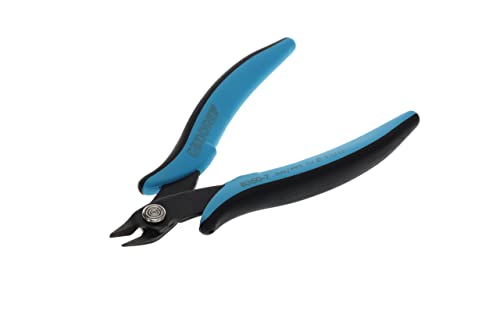 Miniatur Elektronik-Seitenschneider für 1,3 mm Kupferdraht, Stahl, Schwarz/Blau - Hochwertiges Werkzeug mit spitzem Kopf und ergonomischem Griff