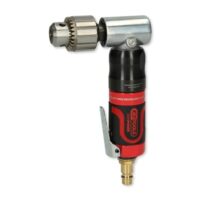 Druckluft Winkelbohrmaschine 3/8 inch SlimPOWER von KS Tools mit Zahnkranzbohrfutter, ideal für Karosserien, hohe Leistung und ergonomische Bedienung