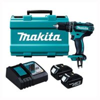 MAKITA DHP482RFE Werkzeugset mit Batterien, hochwertiges und leistungsstarkes elektrisches Bohrwerkzeug für Heimwerker und Fachleute