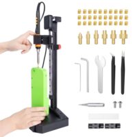 Mintion PRO Heat Set Insert Tool 90W, Gewindeeinsatz Einschmelzgewinde Kit, 30x M3 Gewindeeinsätze, Lötspitzen, Einschmelz Gewindeeinsatz Presswerkzeug 210mm Linearführung Für 3D Druckteile Zubehör