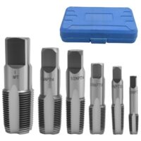 Das Ollanoos 6-Teilige Rohrgewindebohrer Set ist ideal für verschiedene Anwendungsbereiche in der Sanitär-, Automobil- und Bauindustrie. Es enthält sechs unterschiedliche Größen (1 Zoll, 3/4 Zoll, 1/2 Zoll, 3/8 Zoll, 1/4 Zoll, 1/8 Zoll) für unterschiedliche Rohrleitungsanforderungen.
