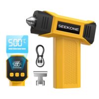 SEEKONE 7,2V kabelloses Mini Heißluftpistolenmodell mit variabler Temperaturregelung (100-500°C), 5000mAh-Akku und USB-Ladefunktion.