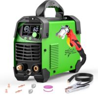 SPRIGHOLLY CUT60 PRO 60A IGBT Plasmaschneider mit LED-Digitaldisplay und Überlastschutz für Heimwerker und Profis