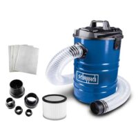 Scheppach Absauganlage DC100 mit Schlauch, Filterpatrone und Papierfiltern für effektive Späneabsaugung und professionelles Saubermachen.