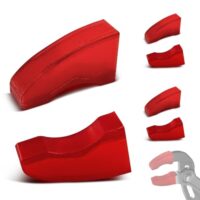 Schutzbacken für Knipex Zangen, TPU-Material, 3 Paar, 87 XX 250, Sanitär-Armaturen-Zange