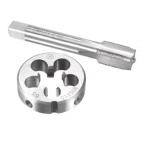 Metrisches Gewindeschneider-Set für Heimwerker und Profis, robuster Maschinengewindebohrer mit rundem Gewindenschneider, ideal für Schneiden von Außen gewinde in verschiedenen Materialien wie Edelstahl, Aluminiumlegierung usw.