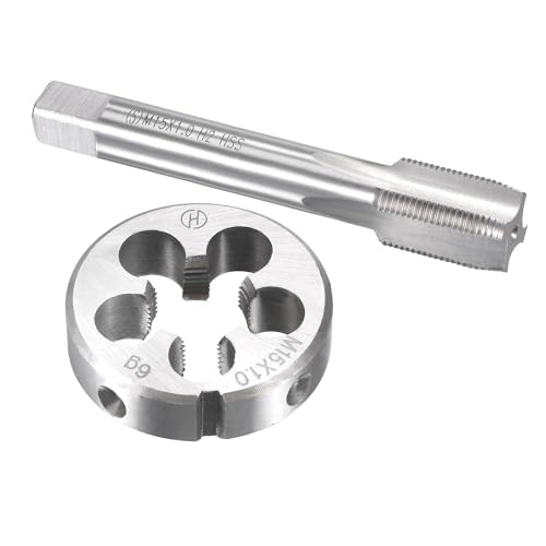 Metrisches Gewindeschneider-Set für Heimwerker und Profis, robuster Maschinengewindebohrer mit rundem Gewindenschneider, ideal für Schneiden von Außen gewinde in verschiedenen Materialien wie Edelstahl, Aluminiumlegierung usw.
