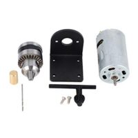 Drehmaschine mit hohem Leistungsniveau, DC Motor, Miniatur-Hand Bohrfutter und Halterung für Bootbau, Auto-Reparatur, Fahrrad-Bau oder Haushaltsgeräte