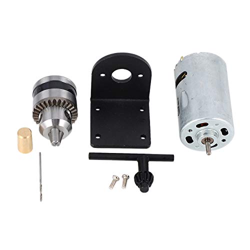 Drehmaschine mit hohem Leistungsniveau, DC Motor, Miniatur-Hand Bohrfutter und Halterung für Bootbau, Auto-Reparatur, Fahrrad-Bau oder Haushaltsgeräte