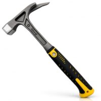 Ganzstahl geschmiedeter Latthammer mit magnetischem Nagelhalter und Anti-Vibrations-Griff, ideal für Baustellen und Werkstattarbeiten
