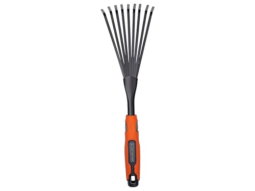 BLACK+DECKER Handharke - 38,8 cm - Ergonomischer Griff - Leicht zu Hängen - Schwarz/Orange