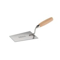 Hochwertige Putzkelle mit Holzgriff aus Edelstahl, Made in Germany