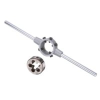 Gewindenschneider mit Schneideisenhalter Set, M16x1.5 Gewindeschneideisen und Passendes 38mm Außendurchmesser für M12-M16 Gewinder