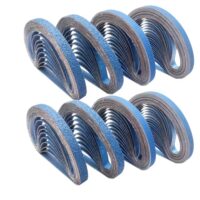 FEIHU Beruf Metall Schleifband Set - Zirkoniumkorund Schleifbänder 30 x 533 mm je 5 Stück Körnung (60/80/100/120/240/320) für Druckluftbandschleifer Fingerschleifer