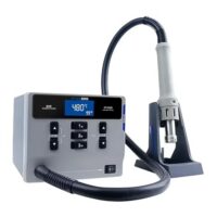 Digitale Heißluftpistole mit Digitalanzeige und automatischem Schlafmodus für die Reparatur und Entlötlösung von Bauteilen.