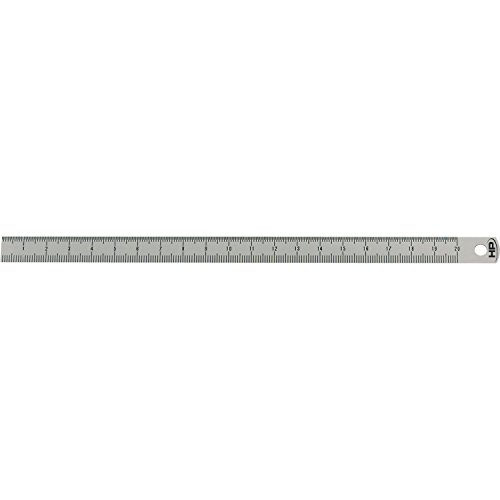 Helios Preisser Stahlmaßstab, biegsam (rostfreier Federbandstahl, EG-Klasse II, Länge: 150 mm)