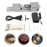 Mini Metall Holz-Drehbank 4000-9000 U/min Präzise Drehbank Feindrehmaschine Perlen Maschine Mini-Beads Miniatur-Drehmaschine DIY Holzbearbeitung Drehmaschine für Modellbau