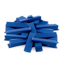 Montagehilfe für Fenster Türen Möbel und Trockenbau, 50 Stück Kunststoff Keile Blau, Steigung 1 bis 15mm, Präzise und effiziente Verlegung von Parkett und anderen Bauteilen