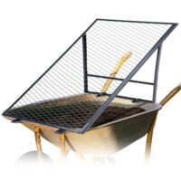 Novatool Boden Durchwurfsieb für Schubkarre 100x50 cm, aus pulverbeschichtetem Stahl, Durchwurfgitter Sieb für Erde Sand Kompost, Gartensieb Metallsieb Gitter Erdsieb Kompostsieb Gartenerde