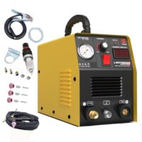 Professioneller Plasmaschneider mit IGBT-Wechselrichtertechnologie, Schneidstrom 20-65 A und max. Schneidleistung bis 16 mm. inkl. Plasmabrenner und Plasma Düsen Set.
