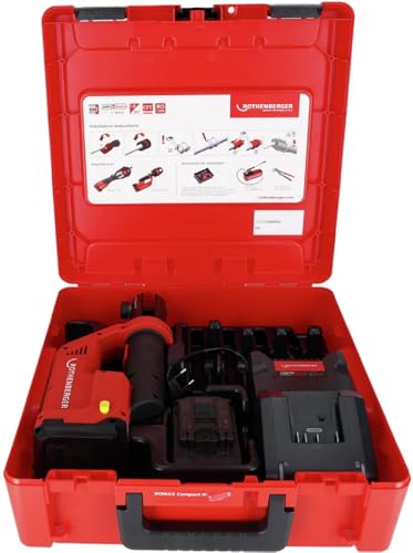 Rothenberger Romax Compact III - Basis Set 1x2Ah, EU, umfassendes Werkzeugset für Heimwerker und Handwerker