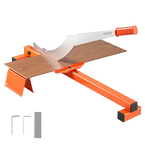 VEVOR Vinylschneider 304,8 mm, Laminatschneider mit Schnittwinkelanschlag und Gummigriff für das Schneiden von Vinyl und Laminat