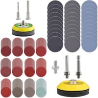 Vielseitiges Schleifscheiben-Set für verschiedene Anwendungen: 279 Stück Schleifpads in verschiedenen Körnungen (80-3000) und zwei unterschiedliche Schafttypen (0,3 cm und 1/4-Zoll)
