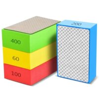 Diamant-Handpolierpads-Set mit 60/100/200/400 Körnung für Schleifen und Polieren von Fliesen, Marmor, Granit, Glas, Keramik, Stein, Holz
