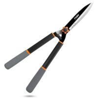 Hochwertige Heckenschere mit scharfen Klingen aus Kohlenstoffstahl und ergonomischem Griff, ideal zum Schneiden von Hecken, Sträuchern und Büschen