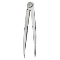Hochwertiger Anreißzirkel für präzises Anzeichnen in Werkstatt, gehärtete Spitzen, Nietscharnier und kantige Schenkeln aus hochwertigem Stahl