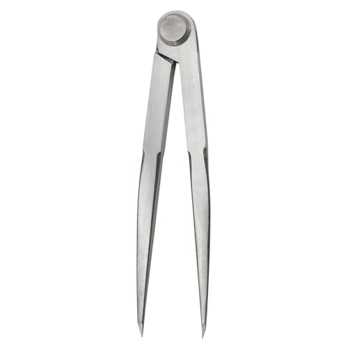 Hochwertiger Anreißzirkel für präzises Anzeichnen in Werkstatt, gehärtete Spitzen, Nietscharnier und kantige Schenkeln aus hochwertigem Stahl