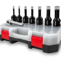 ASNOMY 8-tlg. M14-Diamant-Fliesenbohrer-Set, hochwertige Diamant-Kernbohrer für Porzellan, Granit, Marmor und Glas