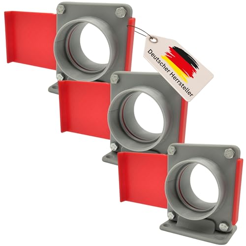 Absperrschieber mit DN 50 für HT-Rohre, 3-teilig, robustes Blastgate System