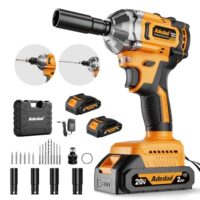 Ein Bild des Adedad 20V Akku Schlagschraubers, eines leistungsstarken und vielseitigen Werkzeugs für Heimwerker und DIY-Projekte.