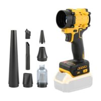 Staubwedelgebläse für Dewalt 18V 20V Akku, 2 in 1 Akku-Laubbläser und Handstaubsauger mit 5 Düsen