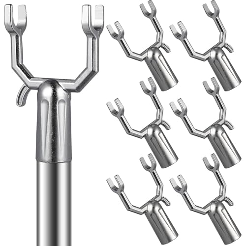 12 Stück Aststütze für Obstbäume: Aluminium Baumstütze Y-Form Astgabel Astspreizer Pflanzenstütze für Äste Zweige Obstgarten Garten Silber