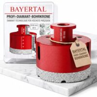 Diamant Bohrkrone für harte Fliesen, 68mm x M14, Dosenbohrer mit hochwertigen Diamanten, Fliesenbohrer für professionelle Ergebnisse